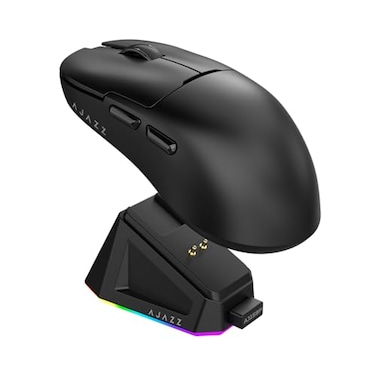 DAIDAI AJAZZ AJ159P Wireless Gaming Mouse with RGB Charging Dock PAW3395 26K DPI Sensor 56G Lightweight Ergonomic Mouse 5 Programmable Buttons 80 Million ASIN Switch