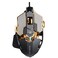 SEUNKWANG EWEADN G5 Wired Gaming Mouse with Adjustable Tail 12800 DPI Programmable Computer Mouse with RGB Backlit 9 Macro Buttons Rapid Fire Key Aluminum Base Ergonomic PC Mice for Laptop PCGrey