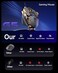 SEUNKWANG EWEADN G5 Wired Gaming Mouse with Adjustable Tail 12800 DPI Programmable Computer Mouse with RGB Backlit 9 Macro Buttons Rapid Fire Key Aluminum Base Ergonomic PC Mice for Laptop PCGrey