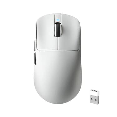 MIKIBY R1 SE Wireless Gaming Mouse 18000 DPIPAW3395 SE Sensor55g LightweightTriMode 24GBT50USBC Mouse Programmable Ergonomic Mice Suitable for LaptopsPCMac White