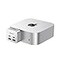 RayCue MiniPack Expansion Dock for Mac mini M4 6Port USBC Hub with Dual 10Gbps Adapters 2 10G USBC 2 10G USBASD TF 30 Card Reader HighSpeed Data Transfer MultiDevice Connectivity
