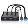 GRAUGEAR 35 Inch Front Panel USB Hub Internal USB Hub with 20Gbps USB32 Gen2 USBC and USB 30 Ports USB32 TypeE KeyA 20Pin Header USB30 Header Required Fits 35 PC Computer Case GMP01