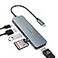 HOPDAY USB C Hub USB C Adapter MacBook ProAir Ipad Pro Adapter 6 in 1 with 4K HDMI Output Compatible for Laptop Surface Pro 8 and Other Type C Devices PD 100W USB 30 TF Card Reader
