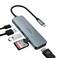 HOPDAY USB C Hub USB C Adapter MacBook ProAir Ipad Pro Adapter 6 in 1 with 4K HDMI Output Compatible for Laptop Surface Pro 8 and Other Type C Devices PD 100W USB 30 TF Card Reader
