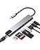 Zyerch 8 in 1 USB C Docking Station 4K HDMI 100W PD 3 5Gbps Data Ports TFSD Card Reader USB Hub for Laptop MacBook ProAirMacDellHPASUSAcerSteam Deck