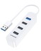 Upgrow USB 30 Hub 4Port USB Hub with 5 Gbps USB Splitter for Laptop MacBook Mac Pro Mac mini iMac Surface Pro XPS PC Flash Drive Mobile HDDWhite