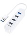 Upgrow USB 30 Hub 4Port USB Hub with 5 Gbps USB Splitter for Laptop MacBook Mac Pro Mac mini iMac Surface Pro XPS PC Flash Drive Mobile HDDWhite