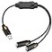 ELECTOP USB Splitter 2 Ports USB A Hub Dual Female Y Charging Splitter Cord Support iOS Android System Data Sync Charging