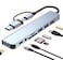 vienon USB C Hub USB Hub 30 VIENON Aluminum 8 in 1 USB Extender with SDTF Card Reader 35mm Aux Headphone Jack for MacBook Pro Air and More PCLaptopTablet Devices