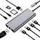 SZPACMATE USB C HUB Dongle 10in1 USB C Adapter Docking Station with 4K HDMI Type C PD USB C Data USB30 RJ45 Ethernet SDTF Card Reader Other Type C Latops Devices