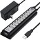 vienon Powered USB Hub 20 VIENON 10Port USB Hub USB Extender Splitterwith Individual LED Indicator Light for MacBook PC Laptop Desktop