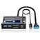 GRAUGEAR 35 Inch Front Panel USB C Hub SDmicroSD Internal Card Reader 20Gbps USB 32 Gen 2x2 USB32 TypeE KeyA 20Pin Header USB30 Header 15Pin SATA Power Connection Required GMP01CR