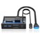 GRAUGEAR 35 Inch Front Panel USB C Hub SDmicroSD Internal Card Reader 20Gbps USB 32 Gen 2x2 USB32 TypeE KeyA 20Pin Header USB30 Header 15Pin SATA Power Connection Required GMP01CR