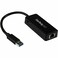 StarTech.com StarTechcom USB 30 Ethernet Adapter USB 30 Network Adapter NIC with USB Port USB to RJ45 USB Passthrough USB31000SPTB Black 07 x 14 x 5 x 5