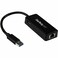 StarTech.com StarTechcom USB 30 Ethernet Adapter USB 30 Network Adapter NIC with USB Port USB to RJ45 USB Passthrough USB31000SPTB Black 07 x 14 x 5 x 5