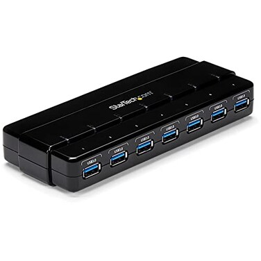 StarTech.com StarTechcom 7 Port USB 30 Hub Up To 5 Gbps 7 x USB Universal Multi Port USB Extender for Your Desktop USB Powered ST7300USB3B