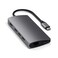 Satechi 8 in 1 USB C Hub Multiport Adapter V2 4K HDMI 115W USB C PD Charging 3 USBA Ethernet MicroSD Card Readers for Laptop MacBook AirProNeo iPad AirPro Windows Space Gray