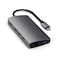 Satechi 8 in 1 USB C Hub Multiport Adapter V2 4K HDMI 115W USB C PD Charging 3 USBA Ethernet MicroSD Card Readers for Laptop MacBook AirProNeo iPad AirPro Windows Space Gray