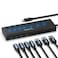 SABRENT 7Port USBC Hub with Power Switches 5Gbps USB 32 48W Powered Hub with 3 USBA 4 USBC Ports 20W PD LED Status Aluminum Body for Mac PC Steam Deck ROG Ally HB3A4C