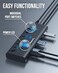 SABRENT 7Port USBC Hub with Power Switches 5Gbps USB 32 48W Powered Hub with 3 USBA 4 USBC Ports 20W PD LED Status Aluminum Body for Mac PC Steam Deck ROG Ally HB3A4C