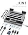 NXPGKEA iPad Pro USB C Hub Stand Multiport Adapter for iPad Pro M4 M3 M2 M1 13 129 11 Inch iPad Air Docking Station Foldable 4K 60Hz HDMI PD Charging SDTF Card Reader 3 USB 30 35mm Audio