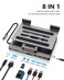 NXPGKEA iPad Pro USB C Hub Stand Multiport Adapter for iPad Pro M4 M3 M2 M1 13 129 11 Inch iPad Air Docking Station Foldable 4K 60Hz HDMI PD Charging SDTF Card Reader 3 USB 30 35mm Audio