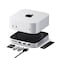 Satechi Mac mini M4 Hub Stand with NVMe SSD Enclosure Mac mini M4 Dock with 2xUSB A Up to 10Gbps USB A Data Port SD Card Reader Optimized SelfCooling Silver