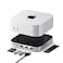 Satechi Mac mini M4 Hub Stand with NVMe SSD Enclosure Mac mini M4 Dock with 2xUSB A Up to 10Gbps USB A Data Port SD Card Reader Optimized SelfCooling Silver