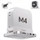 PULWTOP Mac mini M4 Dock with 4TB M2 SSD Enclosure 8in1 Aluminum Vertical USBC Hub for Mac mini M4 Pro Hub Stand with USBAC 32 10Gbps 2xUSBA 20 35mm Audio SDTF SSD NOT Included