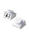Hagibis Knob USB C Hub with Shortcut Buttons RGB TypeC Docking Station with 4K60Hz HDMI 100W PD 5Gbps USBC 2 USB30 25G RJ45 AUX SD30 Micro SD30 for MacBook iPad Pro Laptop White 25G