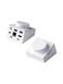 Hagibis Knob USB C Hub with Shortcut Buttons RGB TypeC Docking Station with 4K60Hz HDMI 100W PD 5Gbps USBC 2 USB30 25G RJ45 AUX SD30 Micro SD30 for MacBook iPad Pro Laptop White 25G