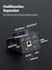 Hagibis Knob USB C Hub with Shortcut Buttons RGB TypeC Docking Station with 4K60Hz HDMI 100W PD 5Gbps USBC 2 USB30 25G RJ45 AUX SD30 Micro SD30 for MacBook iPad Pro Laptop Black 25G