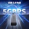 ABFCRTTW 4Ft 7Port USB Hub 30 for Desktop 4 USBA 3 USBC Ports Aluminium 5Gbps USB Extender Hub USB Splitter USB Hub Long Cable for Desktop PC Flash Drive Mobile HDD SSD WindowsXPS