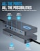 SABRENT USB C Hub 5in1 10Gbps USBA USBC Ports Single 4K60Hz HDMI 100W PD Input 80W Laptop Charging Compact Aluminum Docking Station for MacBook iPad Laptops Tablets HBTG5P