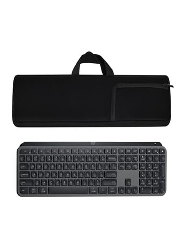 KronosRising Keyboard Bag Keyboard Travel Protective Sleeve Shockproof Waterproof Neoprene Case Compatible With Logitech MX KEYSKeyboard MouseMX Master Keys S Keyboard Mouse