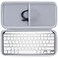 Lebakort Hard Carry Case Compatible with Logitech MX Keys Mini Minimalist Illuminated Keyboard Pale Grey Case