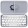 Lebakort Hard Carry Case Compatible with Logitech MX Keys Mini Minimalist Illuminated Keyboard Pale Grey Case