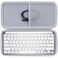 Lebakort Hard Carry Case Compatible with Logitech MX Keys Mini Minimalist Illuminated Keyboard Pale Grey Case