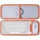 Lebakort Storage Case Compatible with Logitech POP ICON Combo Keyboard and Mouse Combo Off White Case