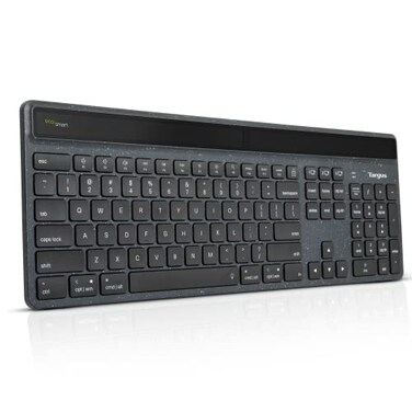 Targus FullSize Sustainable EcoSmart Bluetooth Keyboard Black Compatible with Chrome OS Windows macOS iOS and Android AKB868US