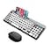 Guiheng Wireless Keyboard and Mouse Combo with Phone Tablet Holder Rechargeable DualMode Bluetooth 50 and 30 24G MultiDevice Silent Mouse for Windows iPad Tablet MacOSiOSAndroid WhiteGrey