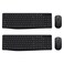 Lovaky Wireless Keyboard and Mouse Combo 24G FullSized Ergonomic Keyboard 3 DPI Adjustable Cordless USB Mouse Quiet Click for ComputerLaptopWindowsMac 2 Pack Black
