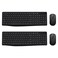 Lovaky Wireless Keyboard and Mouse Combo 24G FullSized Ergonomic Keyboard 3 DPI Adjustable Cordless USB Mouse Quiet Click for ComputerLaptopWindowsMac 2 Pack Black