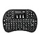 Rii Upgraded 24GHz Mini Wireless Keyboard with TouchpadQWERTYLED BacklitPortable Keyboard for laptopPCTabletsWindowsMacTVXboxPS3Raspberry Pi i8 Black