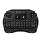 Rii Upgraded 24GHz Mini Wireless Keyboard with TouchpadQWERTYLED BacklitPortable Keyboard for laptopPCTabletsWindowsMacTVXboxPS3Raspberry Pi i8 Black