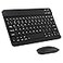 Xukinroy UltraSlim Bluetooth Keyboard and Mouse Combo Rechargeable Portable Wireless Keyboard Mouse Set for Apple iPad iPhone iPadOSiOS 13 and Above Samsung Tablet Phone Smartphone Android Black