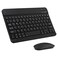 Xukinroy UltraSlim Bluetooth Keyboard and Mouse Combo Rechargeable Portable Wireless Keyboard Mouse Set for Apple iPad iPhone iPadOSiOS 13 and Above Samsung Tablet Phone Smartphone Android Black