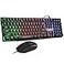mafiti RK101 Computer Keyboard Mouse Combo Wired RGB Backlit USB Keyboard for PC Mac Laptop Desktop Gaming Office
