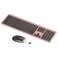 seenda Wireless Keyboard and Mouse Combo Rechargeable Quiet Keyboard Mouse Sleek and Ultra Thin Design FullSize with Number Pad for Windows Laptop PC Notebook Desktop Rose Gold Black