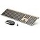 VssoPlor Wireless Keyboard and Mouse Vssoplor 24GHz Rechargeable Compact Quiet FullSize Keyboard and Mouse Combo with Nano USB Receiver for Windows Laptop PC NotebookBlack Gold